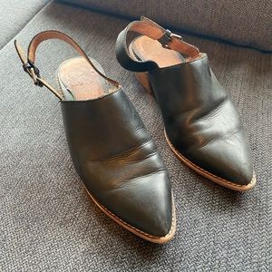 Madewell Jess Slingback Tan Leather Mule